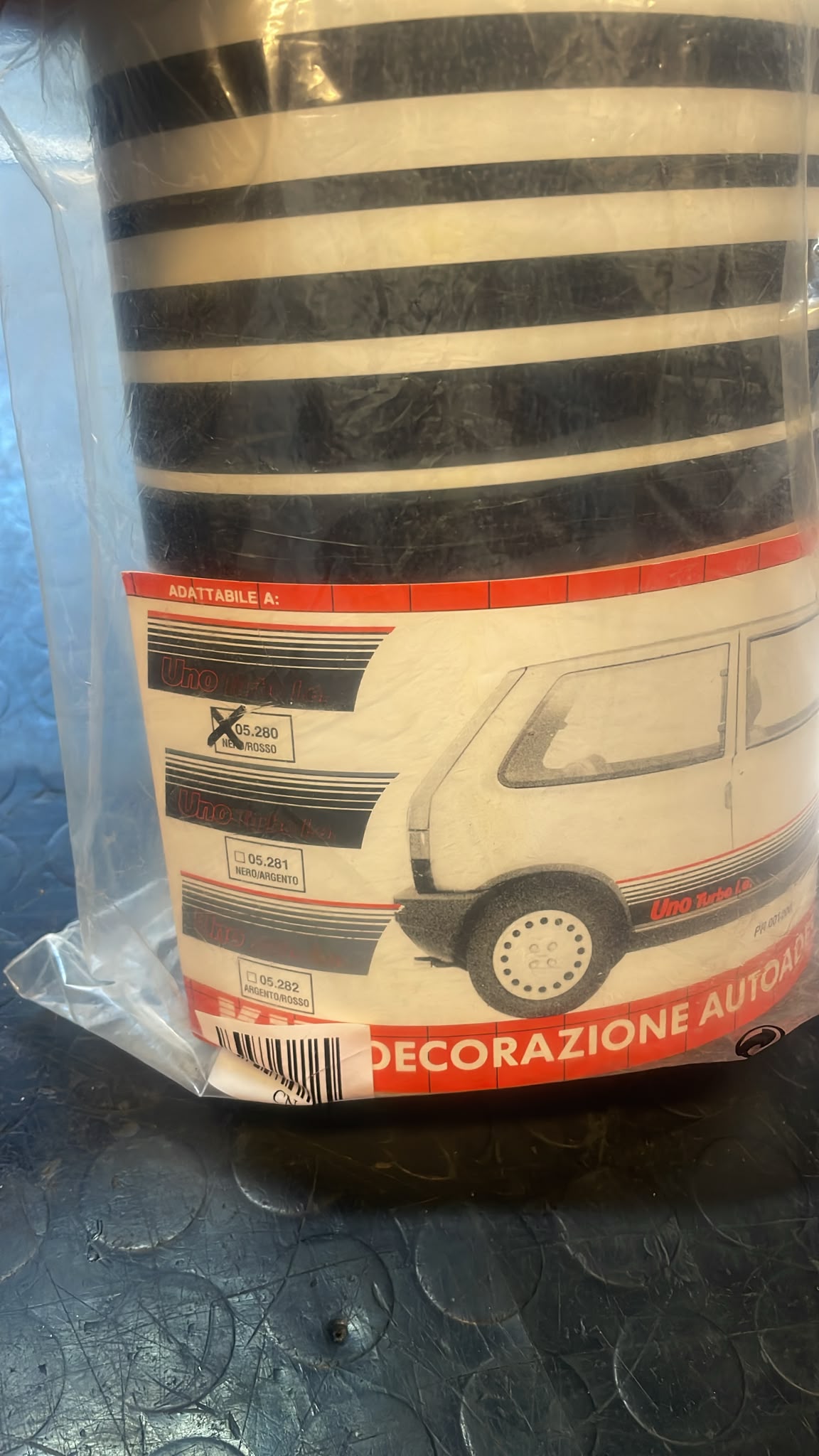 KIT Strisce Adesive Laterali e Posteriore fiat Uno mk1 Turbo ie side strips *