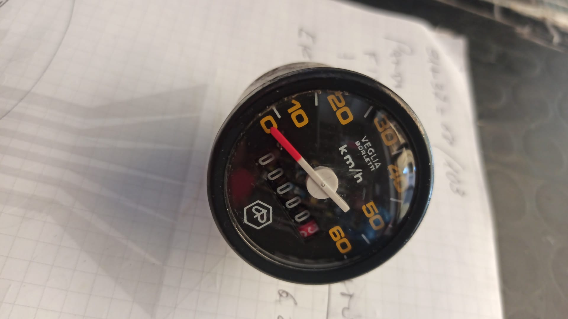 Strumento Contachilometri Piaggio Si Bravo Boxer Ciao Veglia 52mm NON funzionanti