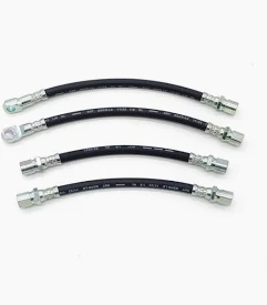 set 4 tubi freno anteriori e posteriori per fiat 500 N D F = oe 4029190 e 4029189