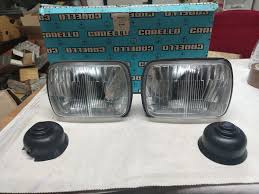 coppia fari fanali faro fanale anteriore fiat 126 127 carello