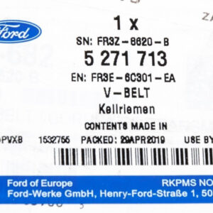 FORD MUSTANG MK6 Trasmissione Cinghia V 5271713 FR3E-6C301-EA